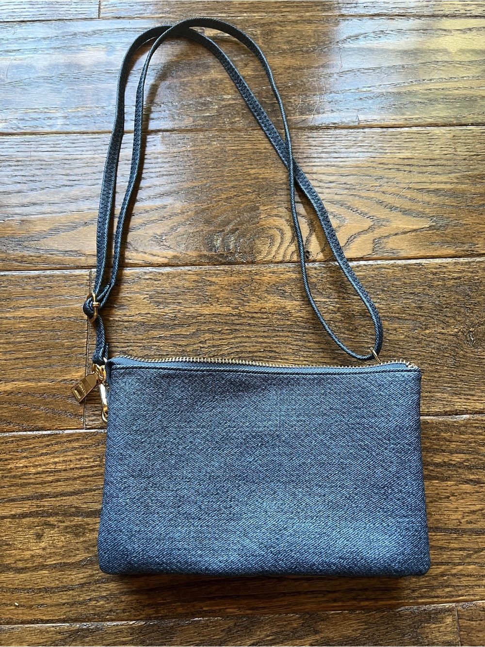 SALE 3/$20 Jenn & Co Classic Denim Crossbody Bag with Adjustable Strap